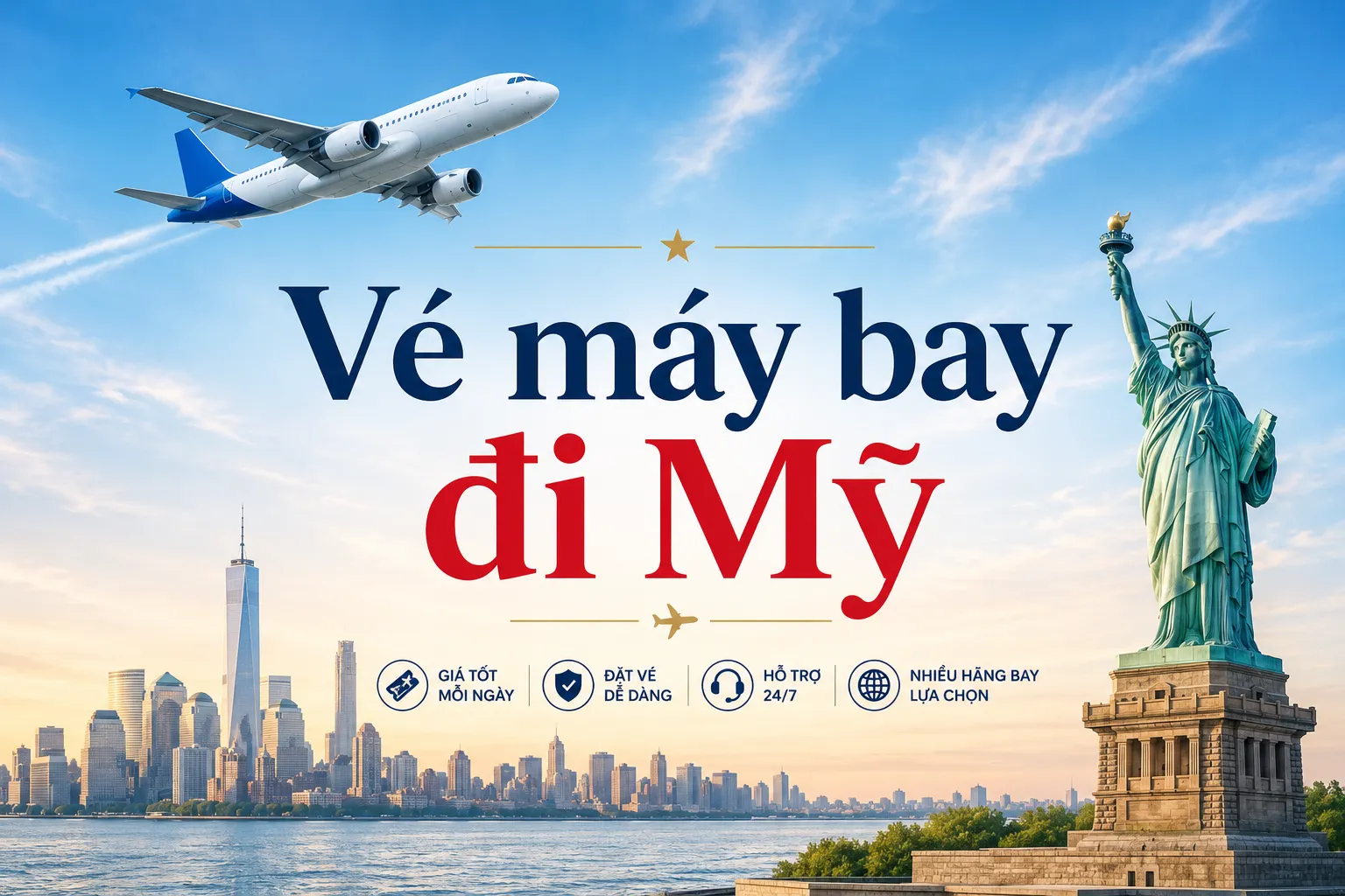 Vé máy bay đi Mỹ