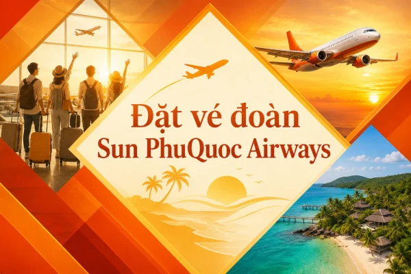 Đặt vé đoàn Sun PhuQuoc Airways giá rẻ hôm nay
